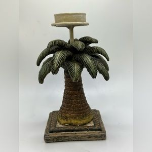 Resin Palm Tree Votive Holder 6.5 inches